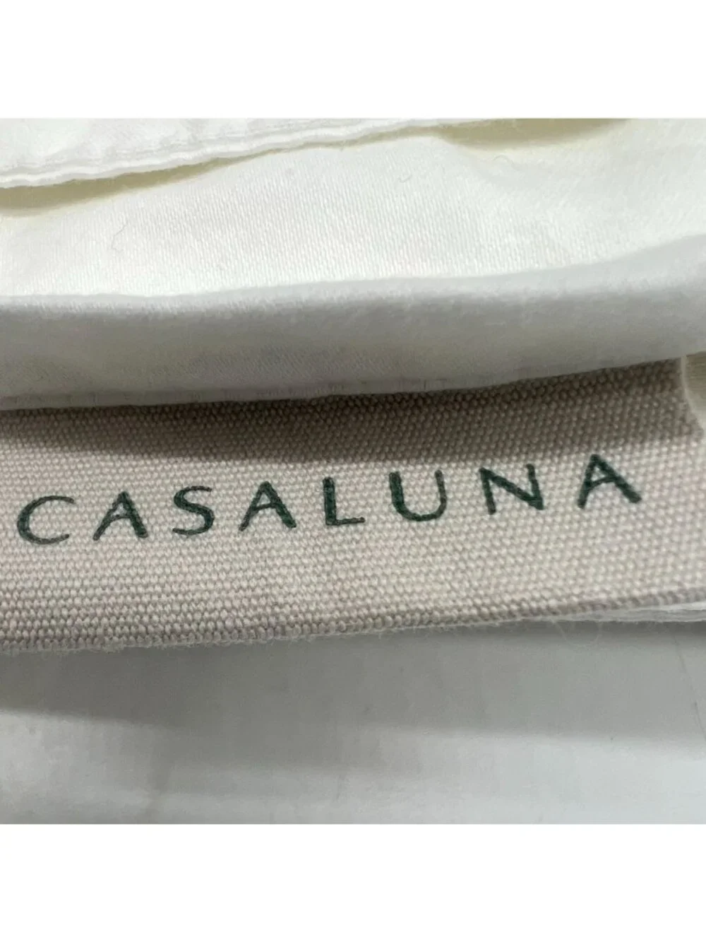 Casaluna Classic White 100% Supima Cotton Flat Sheet Bedding Lightweight